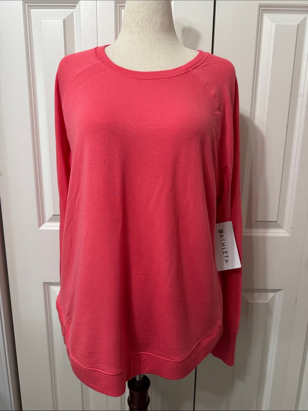 Athleta Coral Long Sleeve Crew Pullover